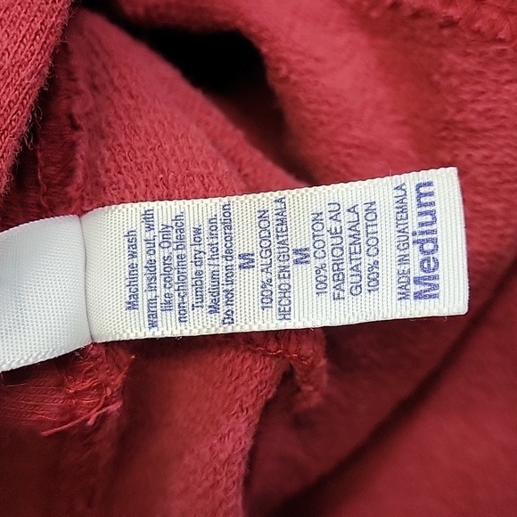 Bella Canvas Womens Red Bermuda Shorts With adjustable Waist 100% Cotton Size M - Picture 9 of 10